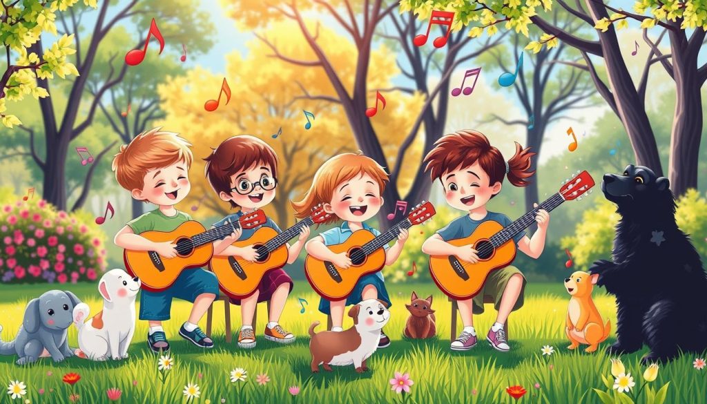 Moderne Gitarrenlieder Kinder